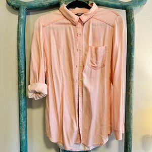Rubbish pink long sleeve button down